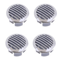 4pcs Boat Marine Air Flow Vent for 3 to 3.25 Stainless Steel Round Louvered Air-flow Air Vent Marine Boat Accessories