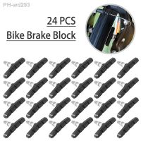 12 Pairs 24pieces Brake Shoes For V-brake Symmetrical 70mm Bicycle Brake Pads For Shim Ano Bikes Brakes Shoes Bicycle Parts