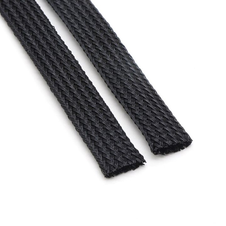 black-pet-braided-sleeve-2-4-6-8-10-12-14-16-20-25-30-40-50-60-70-80mm-high-density-insulated-cable-protection-expandable-sheath