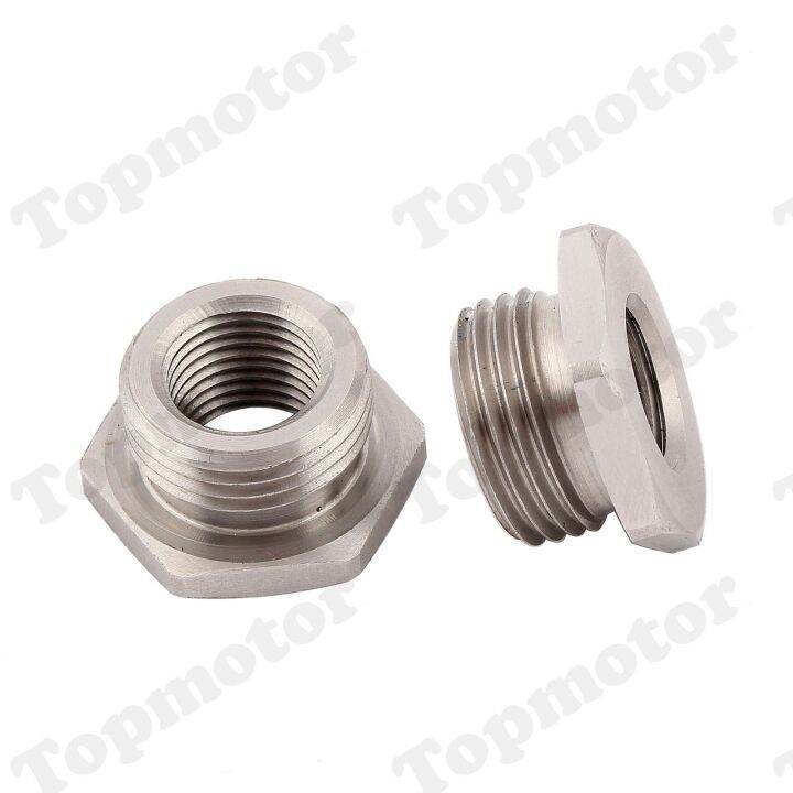 Motorcycle Stainless Adapters Reduce O2 Sensor Ports Bungs 18mm to 12mm