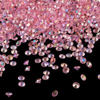 10000 pcs / lot 24 Colors in stock 4.5mm 1/3 Carat Acrylic Crystal Diamond Table ScatterConfetti Wedding Party Decoration