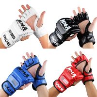 MMA Gloves Half Finger Muay Thai Grappling Sparring Boxing Glove Training Kickboxing Boxer Gloves TKD Mix Martial Arts Gloves