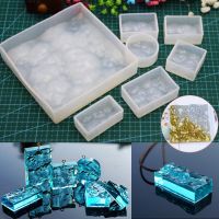 [LWF HOT]❇ 1PC Water Ripple Pendant Silicone Mold Resin Silicone Mould Handmade DIY Jewelry Making Epoxy Resin Molds Square Round Rectangle