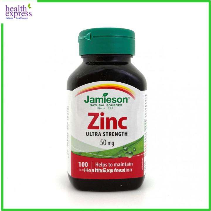 Jamieson Ultra Strength Zinc (50 mg) 100 tablets Lazada PH