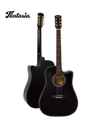 Fantasia กีต้าร์โปร่งมือใหม่ 41 นิ้ว รุ่น F100 (Acoustic Guitar for Beginners) + แถมฟรีกระเป๋ากีตาร์ & คาโป้ & ปิ๊กกีตาร์