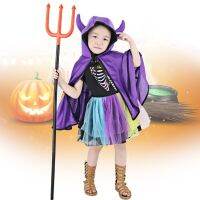 ชุดฮาโลวีนเด็ก ชุดฮาโลวีน ชุด halloween เด็ก halloween costumes kids YDIJEJ ตลกดี การ์ตูน วันเด็ก แม่มด อุปกรณ์ประกอบฉากคอสเพลย์ เสื้อคลุมมีฮู้ด เสื้อคลุมปีศาจฮอร์น ชุดคอสเพลย์