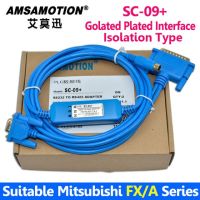 สายเคเบิลแยกอะแดปเตอร์ Rs485 Rs232 Sc-09สำหรับ Melsec Mitsubishi Fx สายเคเบิล Plc ซีรีส์สำหรับ Fx0 Fx0s Fx1s Fx2n Fx1n Fx0n