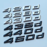 NEW New Numbers Letters 420d 428d 430d 435d 440d 450d Top ABS Emblem for BMW 4 Series Car Trunk Nameplate Logo Sticker Black Chrome