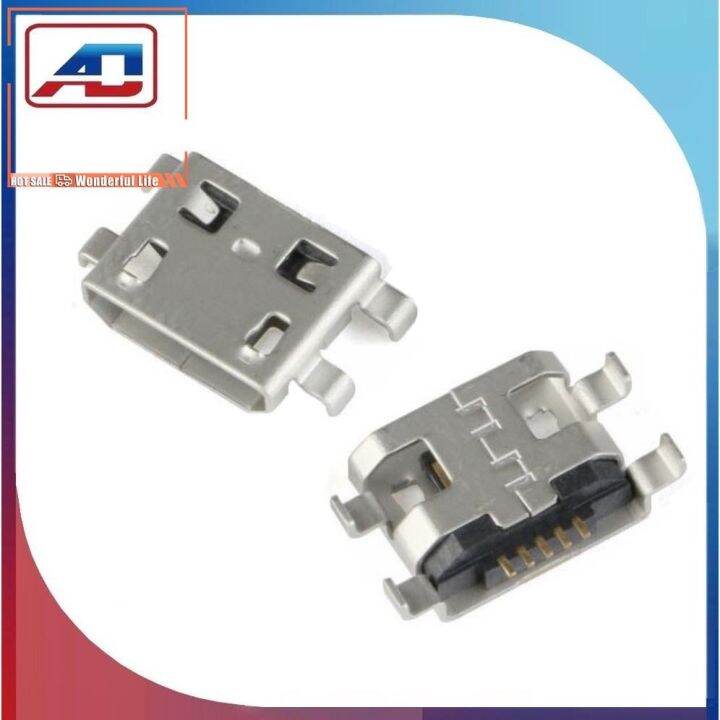 10-100pcs Micro USB 5 Pin B Type Female Connector For Mobile Phone ...