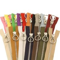 2/5pcs 15/20/30/40cm 3# Metal Zipper Close-End Color Zippers DIY Bag Purse Wallet Shoes Garment Zip Sewing Accessory Door Hardware Locks Fabric Materi