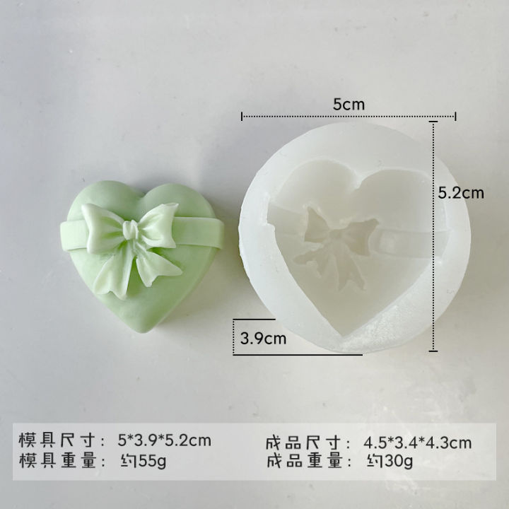 รูปหัวใจเทียนซิลิโคนแม่พิมพ์รูปหัวใจช็อคโกแลตตกแต่งเค้กแต่งงานซิลิโคนอบแม่พิมพ์เทียนทำอุปกรณ์