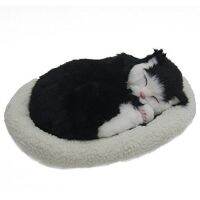 Emulation Sleeping Breathing Toy Pet with Woolen Bed