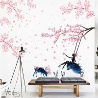 Charming Romantic Fairy Girl Wall Sticker For Kids Room Flower Butterfly Love Heart Decor Bedroom Sofa Decoration Wall Art Mural