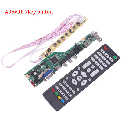 baoda T.V53.03 Universal LCD TV Controller DRIVER BOARD V53เมนบอร์ด Analog TV