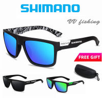 Shimano แว่นตากันแดดโพลาไรซ์ผู้ชายกีฬาแว่นตา Shades ชายแว่นตากันแดดฟรีแว่นตาสำหรับตั้งแคมป์เดินป่าตกปลาแว่นตากันแดดคลาสสิก UV400 แว่นตา