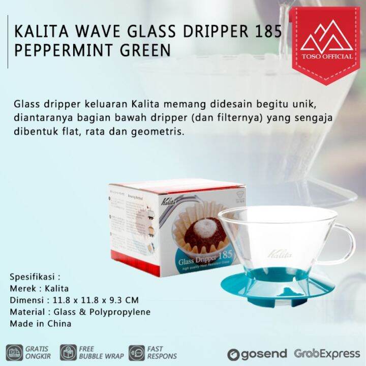Kalita Wave Glass Dripper 185 Peppermint Green Lazada Indonesia