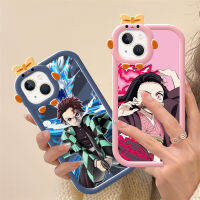 เคสคู่อะนิเมะญี่ปุ่นสำหรับ IPhone 14 13 12 11 Pro Max X XS XSmax 7 8 6 + Plus SE 2022 3D โบว์ DCG161แบบนิ่ม