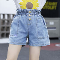 2022 Fashion Casual Summer Children Jeans Shorts for Girls Blue Denim Short Trousers Pants Kids Big Girl Clothes Costume 100-160