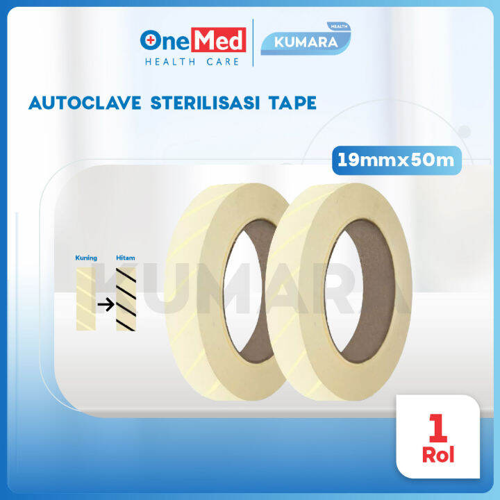 ONEMED Autoclave Tape Indicator 19mm x 50m Roll Lazada Indonesia
