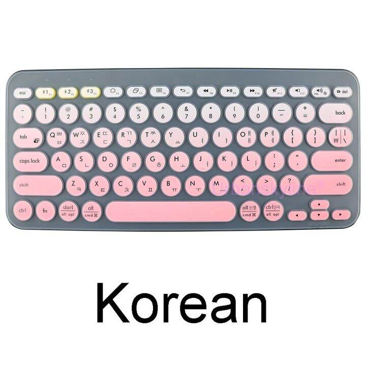 k380-keyboard-cover-for-logitech-k380-for-logi-wireless-silicone-protector-skin-case-film-tpu-shell-english-korean-clear-black-basic-keyboards