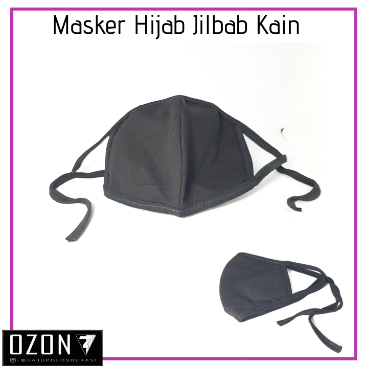 Masker Kain Hitam Polos KPOP ISI 2 PCS | Lazada Indonesia