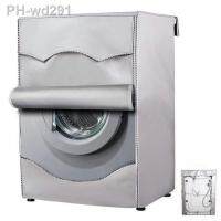 Silver washer-dryer cover Washing machine cover polyester sunscreen laundry silver-coated waterproof coverTH