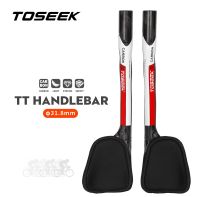 TOSEEK คาร์บอนเต็มส่วนที่เหลือ H Andlebars จักรยานจักรยานเสือภูเขา TT H Andlebar ส่วนที่เหลือจักรยานถนนผ่อนคลาย TT H Andlebar MTB ถนนการแข่งขันจักรยานด้วยฟองน้ำข้อศอก Pad อุปกรณ์จักรยาน Pad ส่วนที่เหลือ