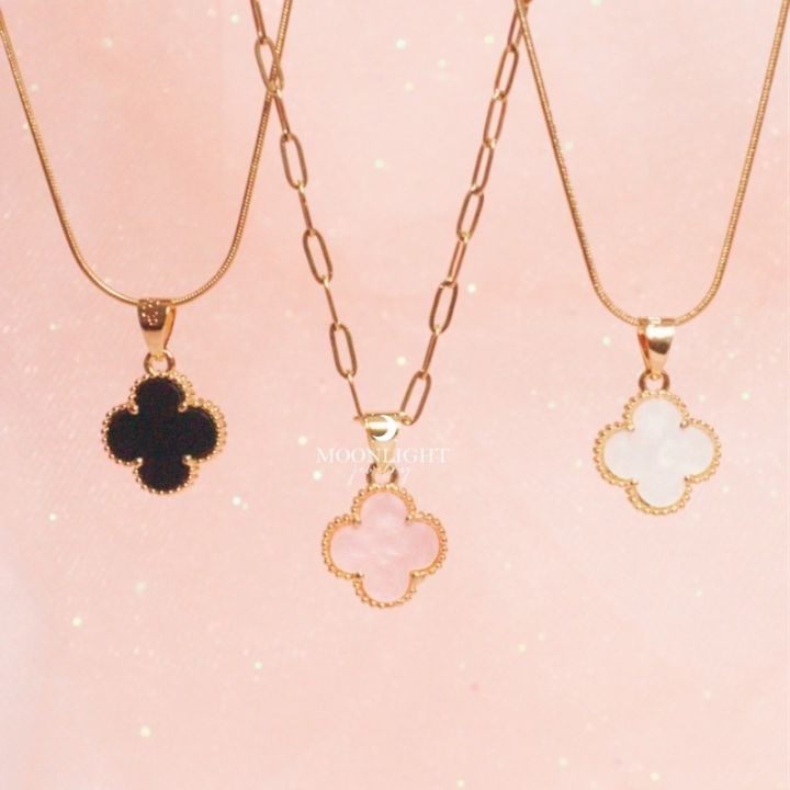 Hot sales] VCA Clover Reversible Necklace with Free Box by Moonlight Jewelry  Ph [Tala Kyla Inspired] Lazada PH