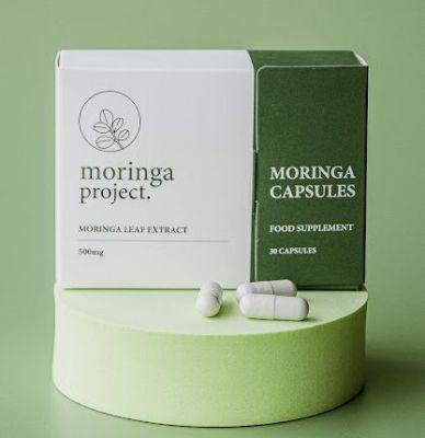 Moringa Project แคปซูลสารสกัดจากมะรุม 500 มก. Moringa Capsules 500mg. (30 Capsules)