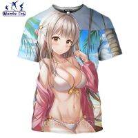 Mamba Top 3D Print Hot Summer Sandy Beach Anime Girl T Shirt Men Manga Hentai Loli Women Tee Sexy Exposed Bikini Swimsuit Tshirt