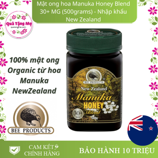 Mật ong hoa manuka honey blend 30+ mg 500grams - nhập khẩu new zealand - ảnh sản phẩm 1