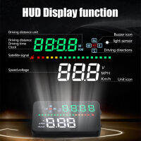 WYING A3 GPS Speed Alarm HUD Head Up Display Digital Mileage Automatic Speedometer Report Projector เหมาะกับรถยนต์ทุกคัน