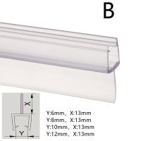 2M Shower Screen Seal Strip PVC Bath Shower Screen Door Seal Strip for 6 to 12mm Glass Seal Gap Window Door Weatherstrip #200