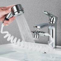 Home Bathroom Sink Faucet Sprayer Water Tap Extension Nozzle Adjustable Shower Set Sucker Wall-mounted Convenient To Install Showerheads