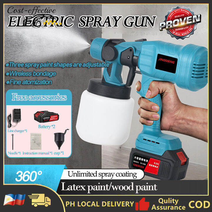 Cordless Paint Sprayer Electric Spray Gun 800ML Multifunctional small