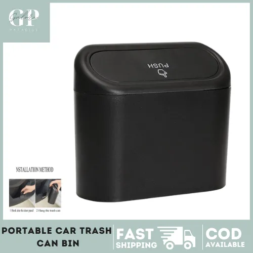 BEST SELLER !!!Car Trash Can with Lid, Vehicle Trash Bin Car Dustbin