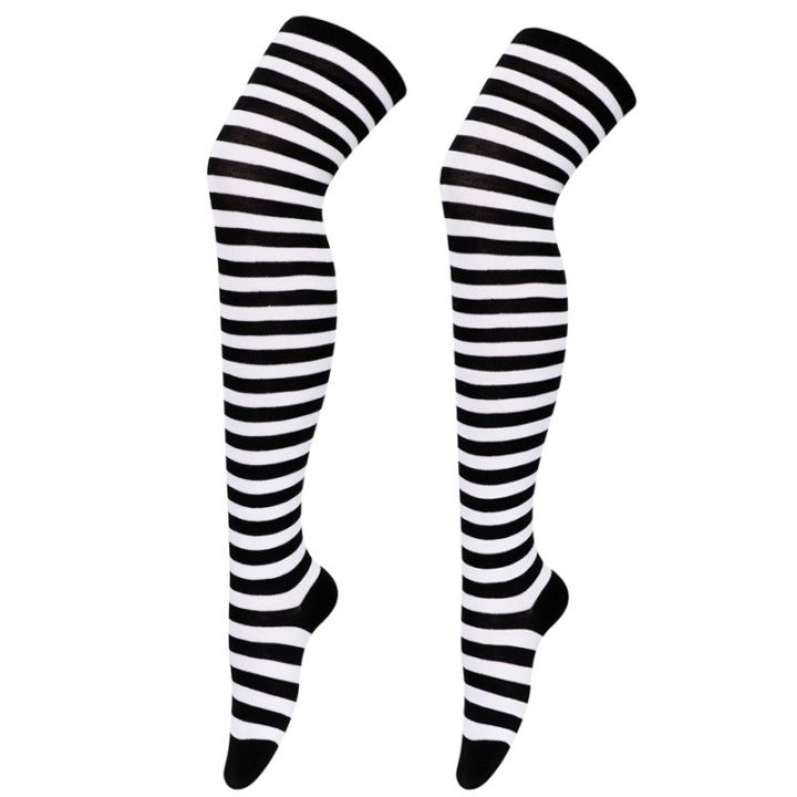 lz-mulheres-na-moda-malha-sobre-joelho-meias-meninas-anime-striped-party-dance-meias-col-gio-cosplay-vento-meias-jk-meias-altas