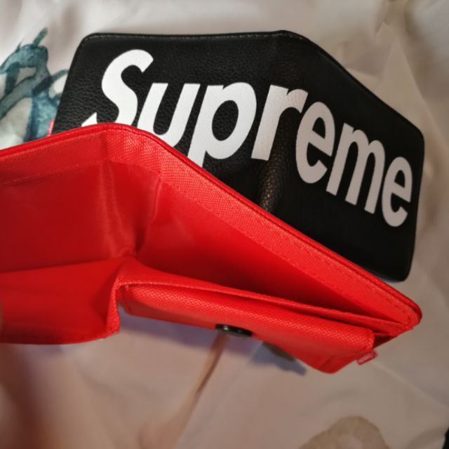 sale-กระเป๋า-สตางค์-suprem-e-หนัง-สกรีนลายหน้าหลัง