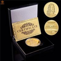 Euro Renaissance Italian Da Vinci Works The Last Supper Jesus Christian Gold Commemorative Coin W/Luxury Protection Box