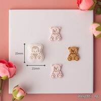 Cute Cartoon Sitting Bear Polymer Clay Cutter Cutting Molds For DIY Handmade Soft Clay Ears Jewelry Badge Decoration Making