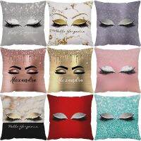 Beautiful Eyes Cushion Cover Pillowcases for Women Fashion Girls Gift with Printed Decor Bedroom Livingroom Home