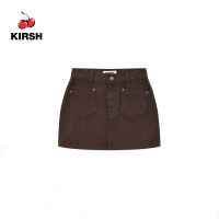 [KIRSH] CHERRY STITCH DENIM SKIRT |22AW |  Korean | Women Skirts | korean brand | Korean Style | Korean fashion | denim skirt | mini skirt | wrap skirt | women Korea