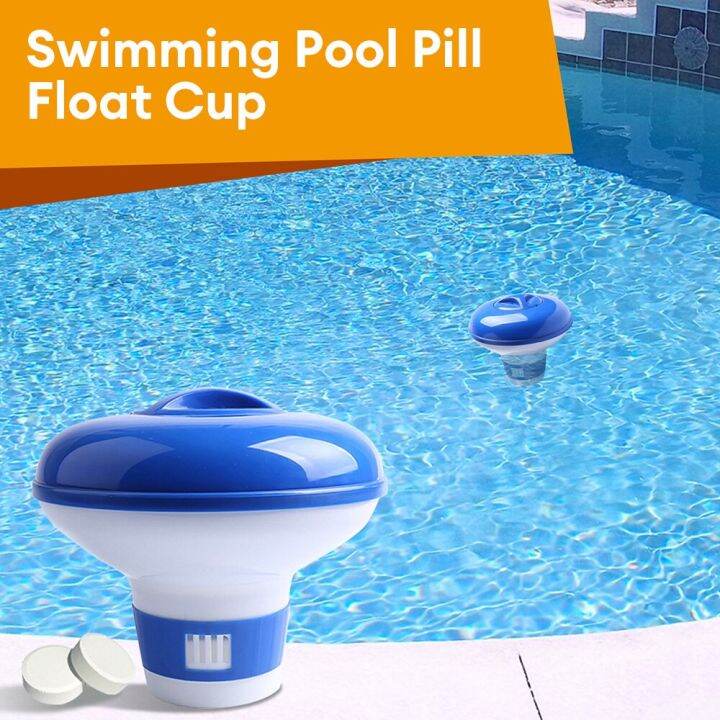Floating Swimming Pool Chemical Floater Chlorine Bromine Tablets Floating Dispenser Applicator