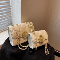 [COD] This years popular bag womens summer 2023 new texture personality ins diamond chain Messenger square