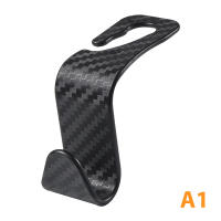 baoda 1pcs Universal Car Seat back Hook อุปกรณ์ตกแต่งภายในไม้แขวนเสื้อที่เก็บ