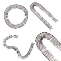 5pcs 20cm Black Brown Tawny Doll False Eye Lash False Eyelashes For Toy Dolls DIY Accessories Kids Birthday Gifts Hand Tool Parts Accessories