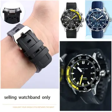 22mm Strap for IWC Aquatimer IW376805 Watchband Rubber Silicone Bracelet |  eBay