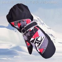 【hot】✚♟  3-12Y Childrens Ski Mittens Keep Warm Gloves Cartoon waterproof Snowboard Boys