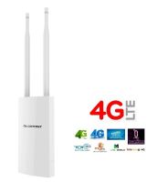 4G CPE Outdoor Wireless Router AP เร้าเตอร์ ใส่ซิมปล่อย Wi-Fi,300Mbps N 2.4Ghz,รองรับ 3G,4G รองรับใช้งานได้ สูงสุด Up to 90 Device+-