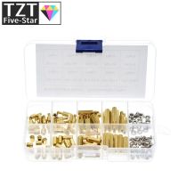 120Pcs M3 ทองเหลือง Standoff Spacer PCB Board Hex Screws Nut Assortment ชุด Spacers หญิง－หญิง Spacers ชาย－หญิง Spacers